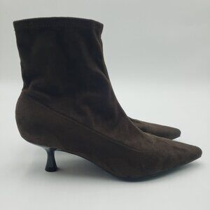Unisa Faux Suede Kitten Heel Booties